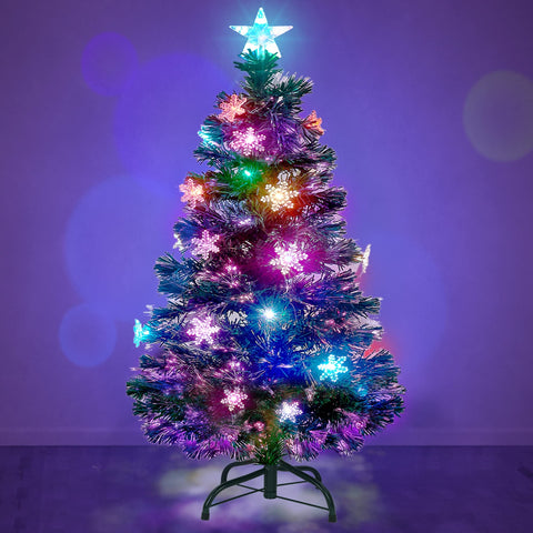 Prsildan 4 ft tree front view showing full shape and glow benefit