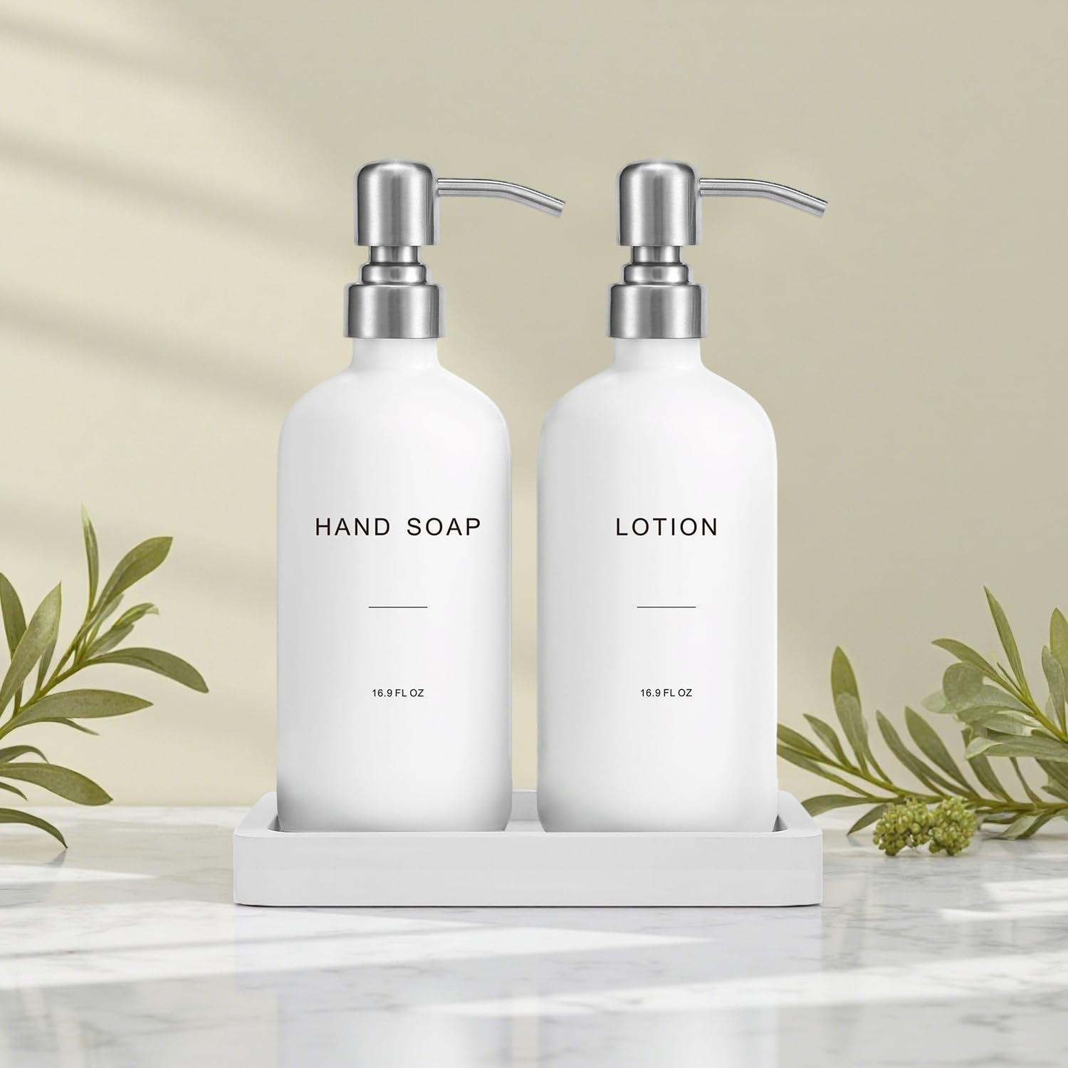 Prus Waso dispensers beside a common object showing compact size