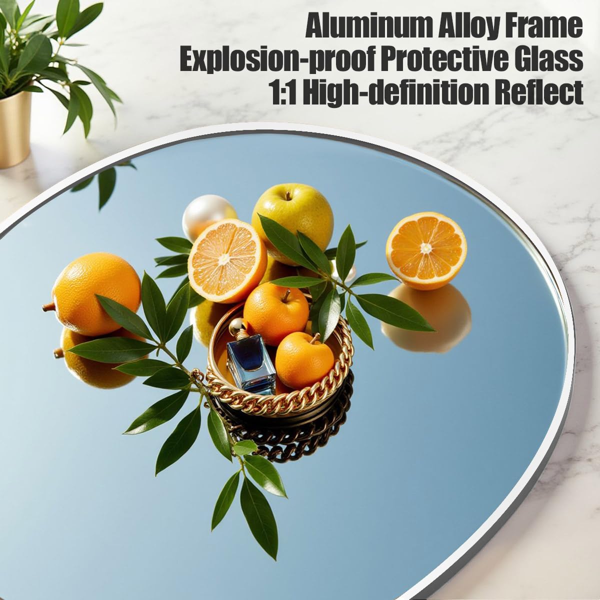 Prywot mirror leaning against wall for easy placement benefit
