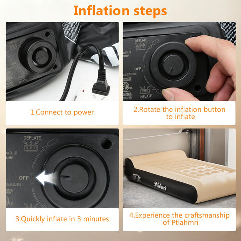 Ptlahmri compact folded mattress in storage pouch for easy transport