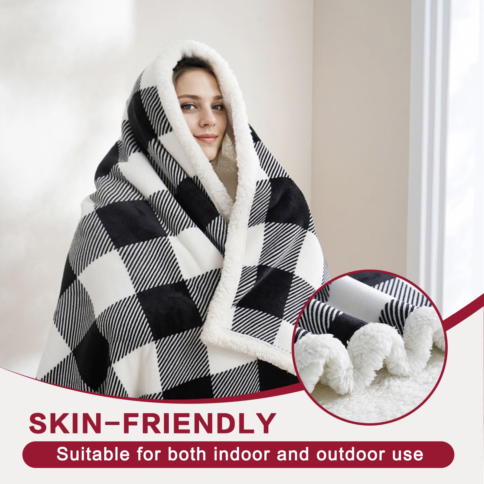 PU MEI Sherpa reverse texture close-up showing plush insulation and cozy warmth