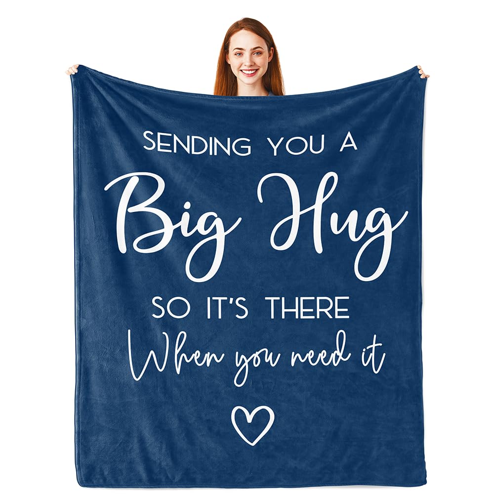 Pubrave front view of blanket showing comforting message and warm design benefit