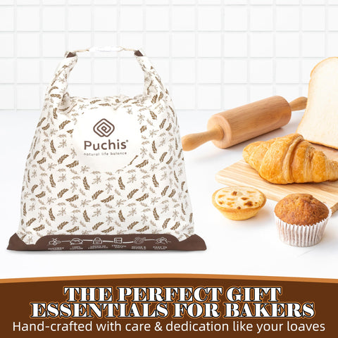 puchis bread bag placed in freezer protecting loaf from freezer burn