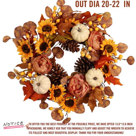 Pudate wreath back frame and hanging loop for easy installation