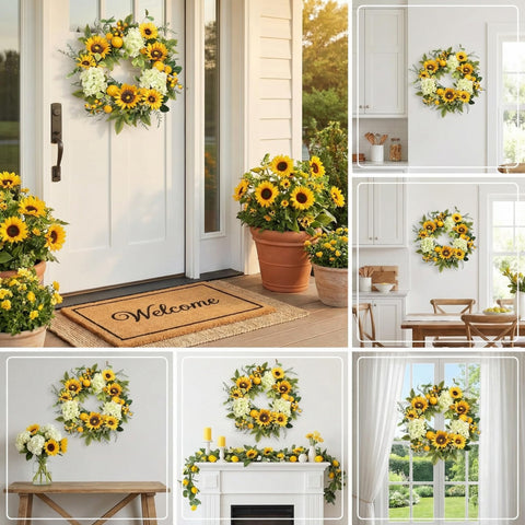 Pudate sunflower close-up shows lifelike petals and vibrant warmth