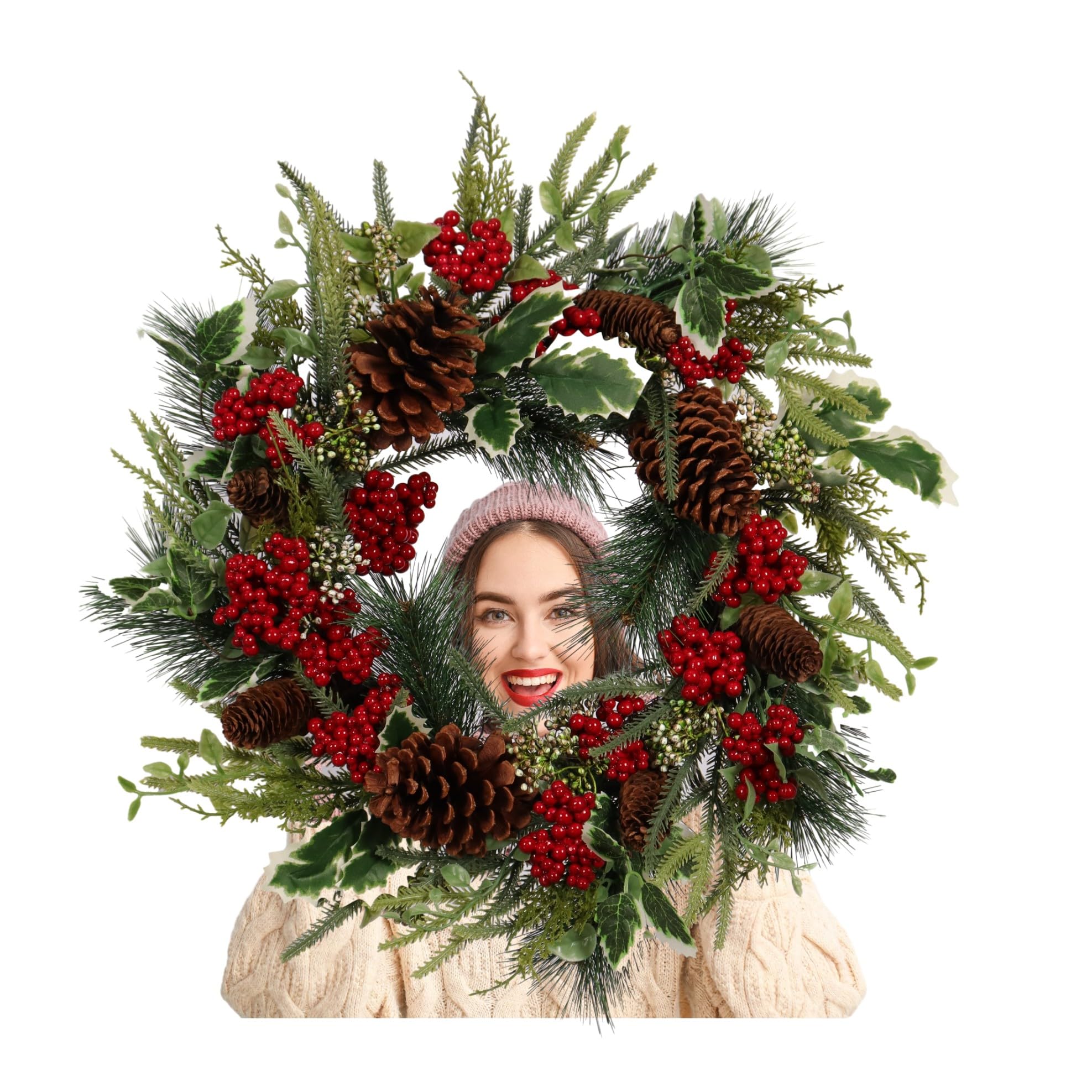 Pudate wreath on porch creating warm seasonal curb appeal