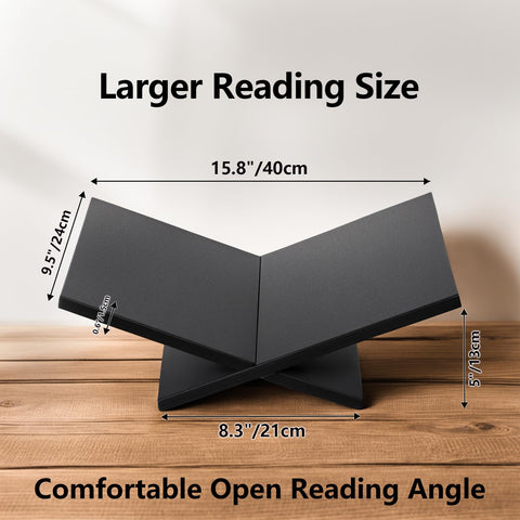 PUERSI holding an open cookbook demonstrating readable display benefit