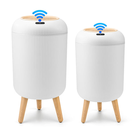 Pukomc front-facing two bins showing modern compact design and tidy appearance