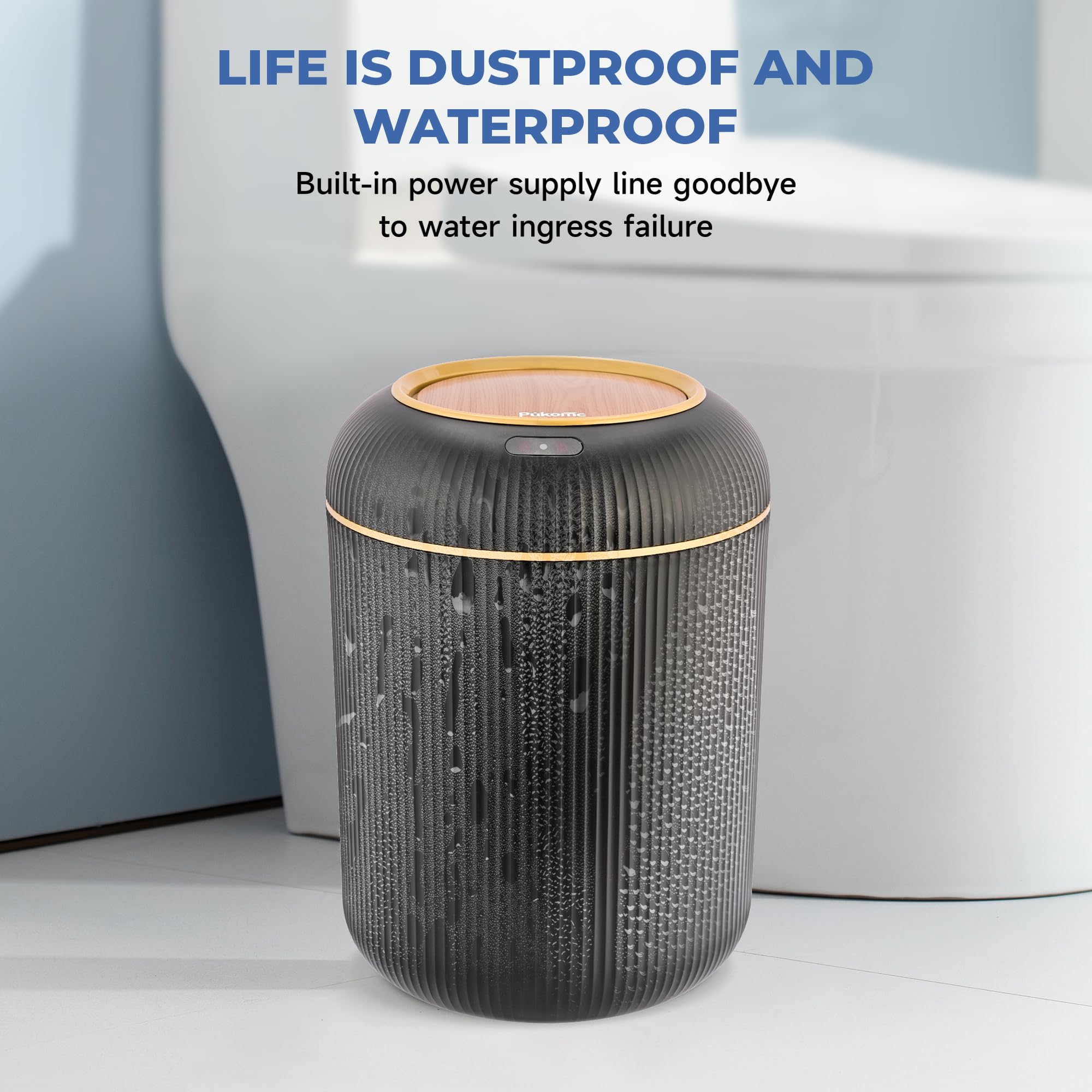 Pukomc on kitchen counter showing convenient composting during prep