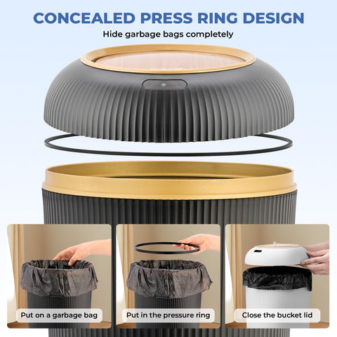 Pukomc size comparison next to toilet showing space-saving footprint