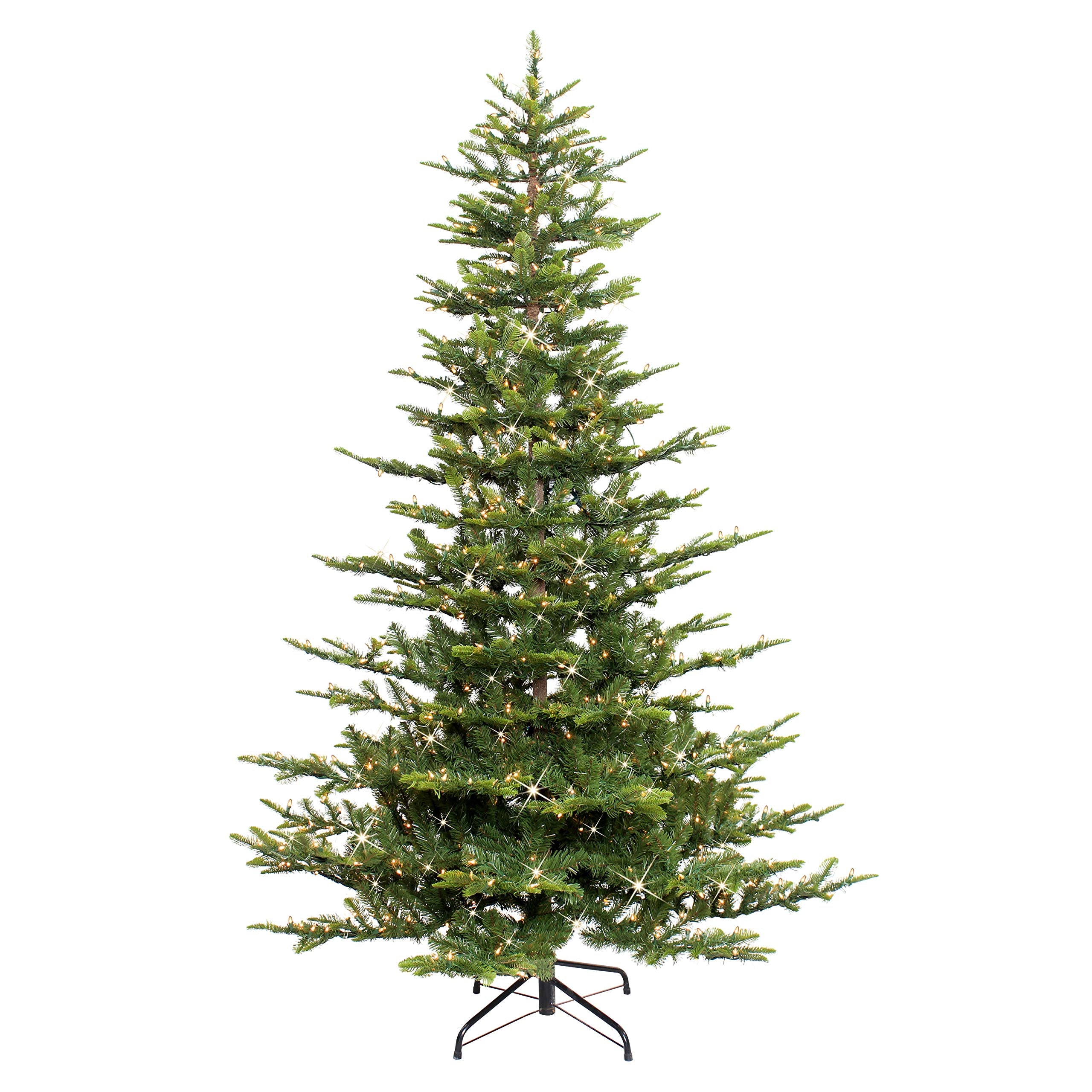 Puleo International full 6.5ft Aspen Fir tree showing realistic shape and festive appeal