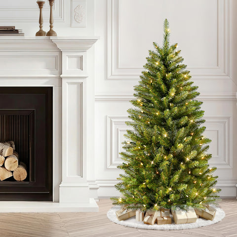 Puleo International decorated pencil tree in entryway creating festive ambience for small spaces