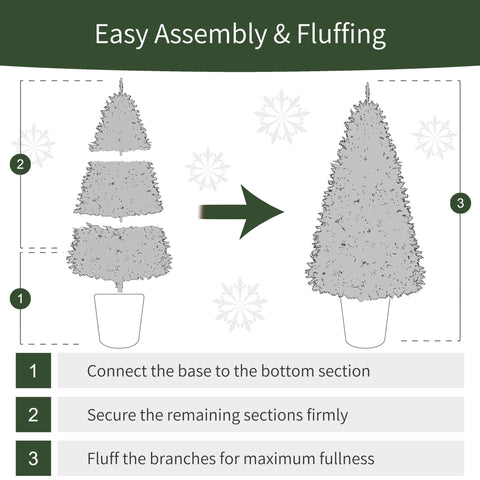 Puleo International folded tree in storage showing compact packing for off-season storage