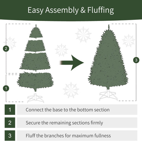 Puleo International folded tree for compact off-season storage convenience
