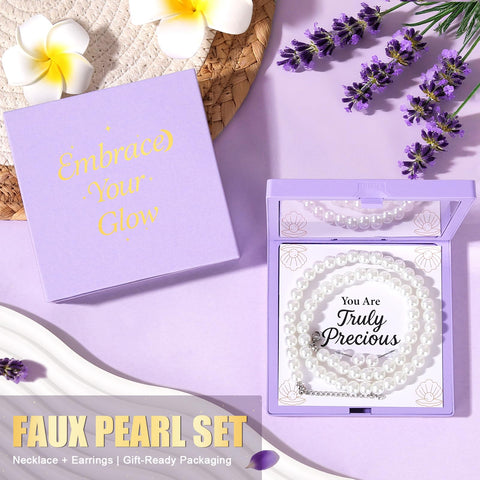 PULIDIKI faux-pearl jewelry displayed as elegant keepsake to boost confidence
