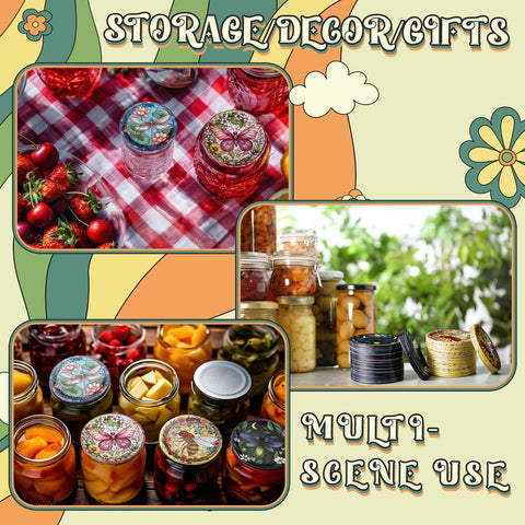 PullCrease lids on decorated gift jars showcasing presentation-ready look and gifting convenience benefit