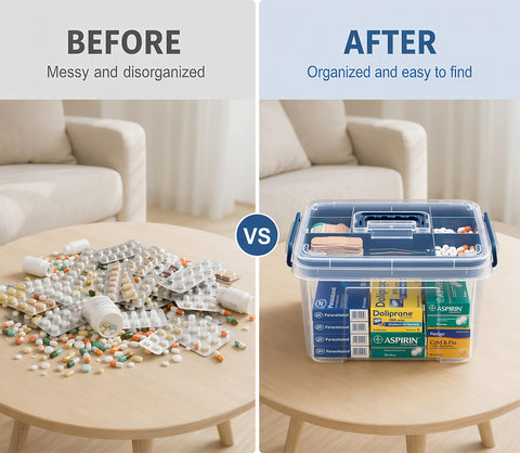 Pulseplay stacked on shelf saving space and keeping cabinets organized