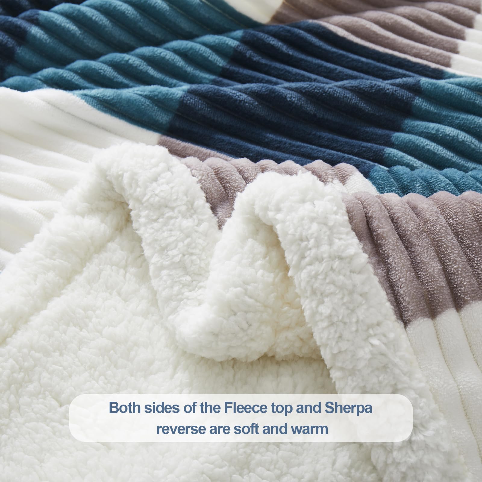 PU MEI folded blanket stack, demonstrates compact storage and neatness
