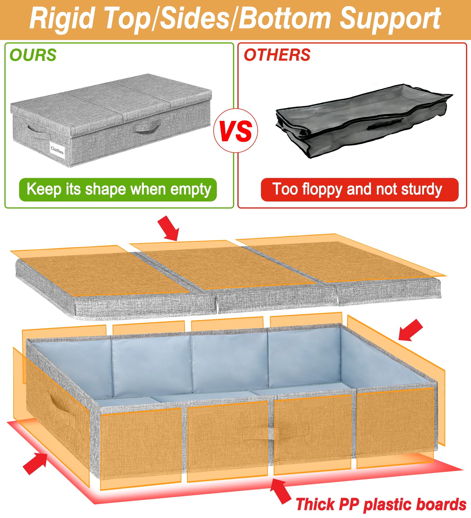 punemi detail of firm sidewalls providing stable shape and support