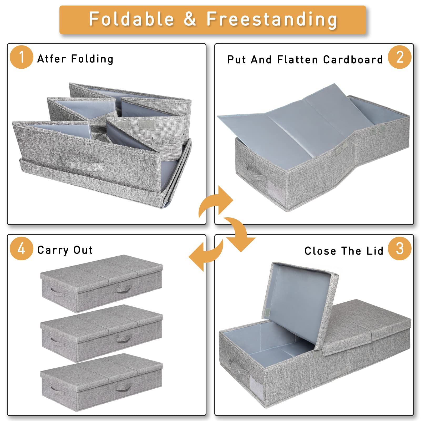 punemi container folded flat for compact off-season storage