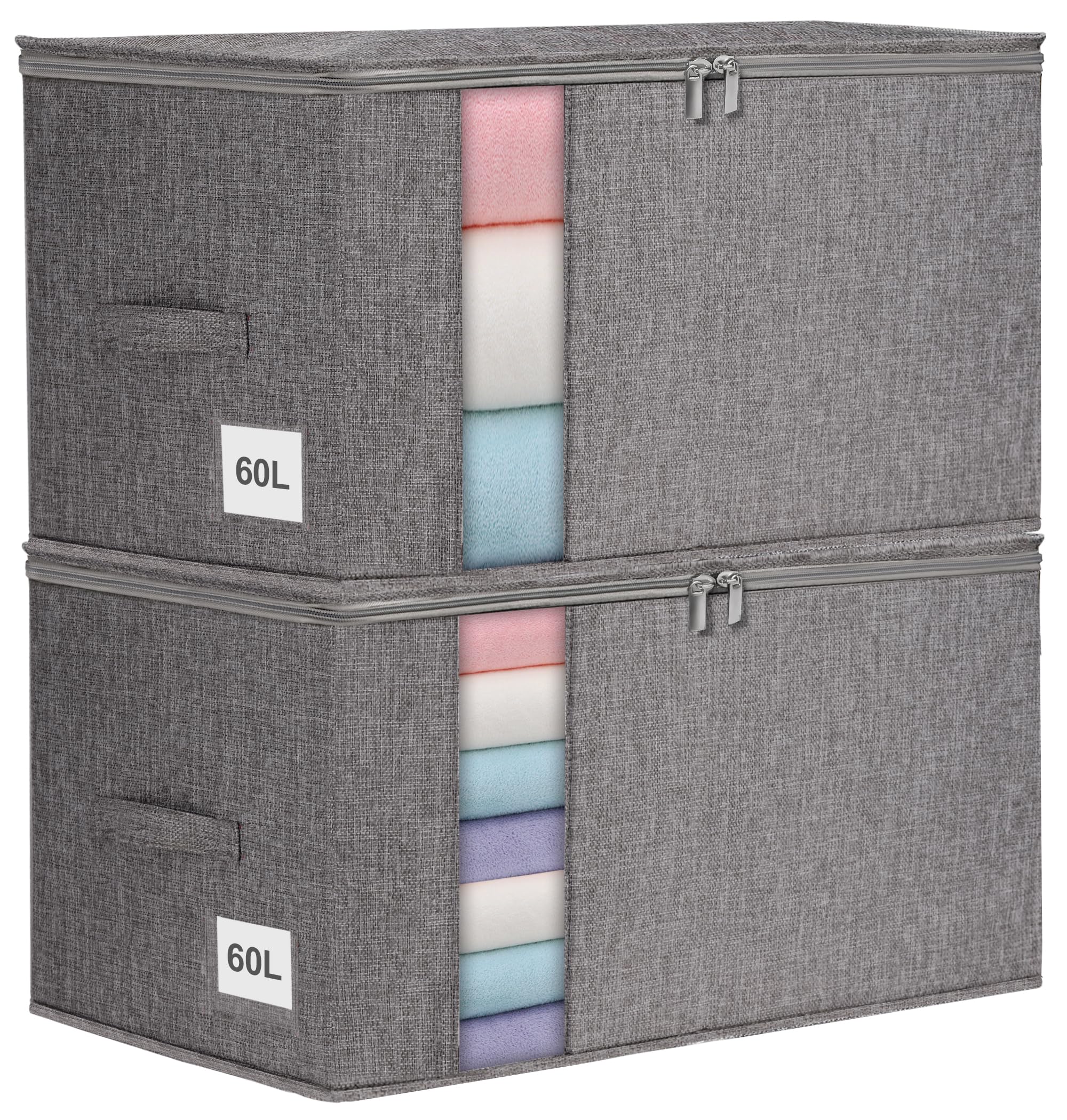 punemi grey front pack view showing durable storage and compact stacking benefit