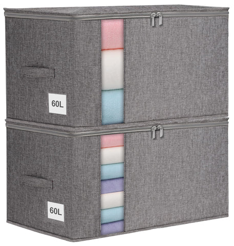 punemi grey front pack view showing durable storage and compact stacking benefit