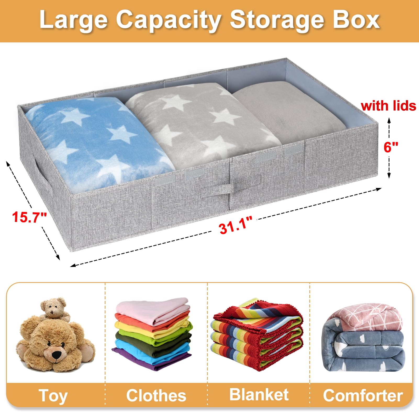punemi container slid under bed saving floor space and reducing clutter
