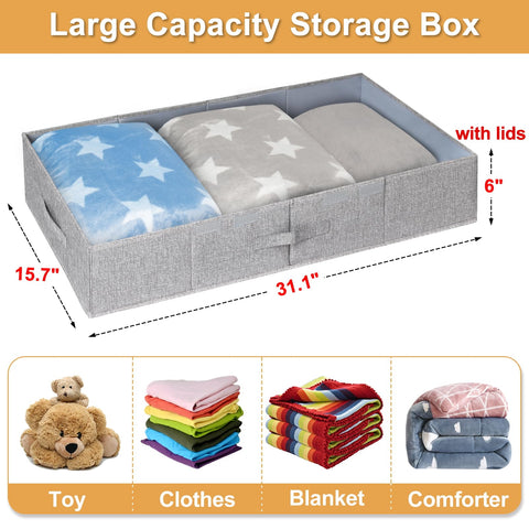 punemi container slid under bed saving floor space and reducing clutter