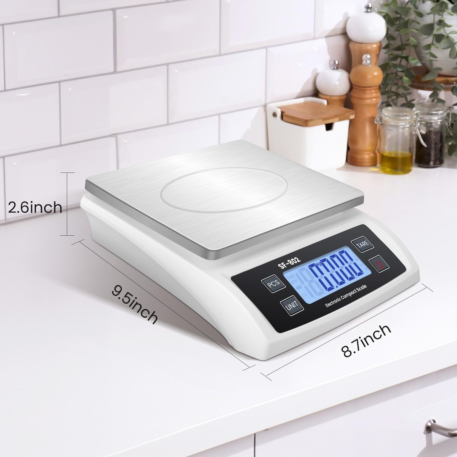 Puozult backlit LCD display clear digits for accurate readings in low light benefit