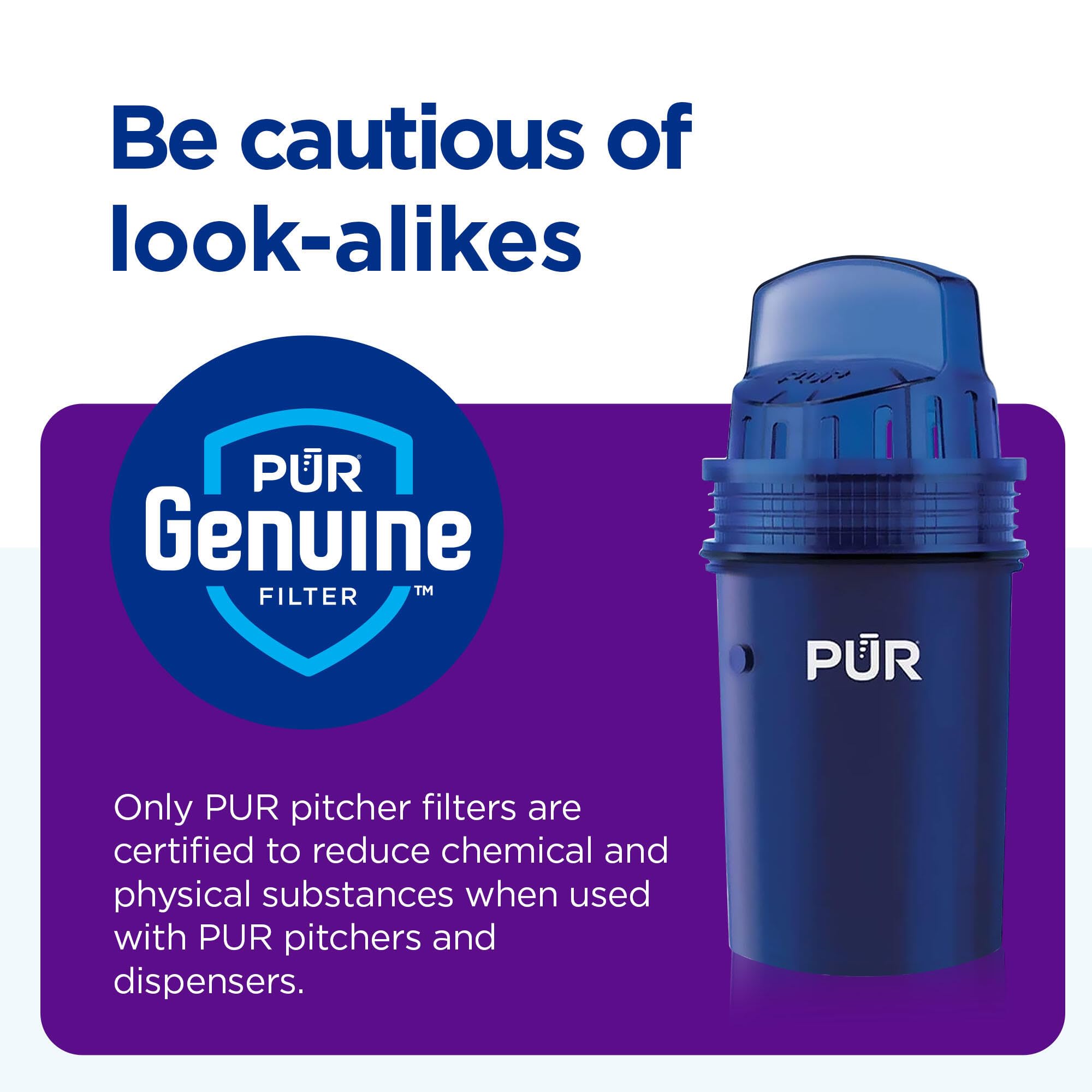 PUR dispenser in kitchen with family filling glasses showing everyday hydration benefit