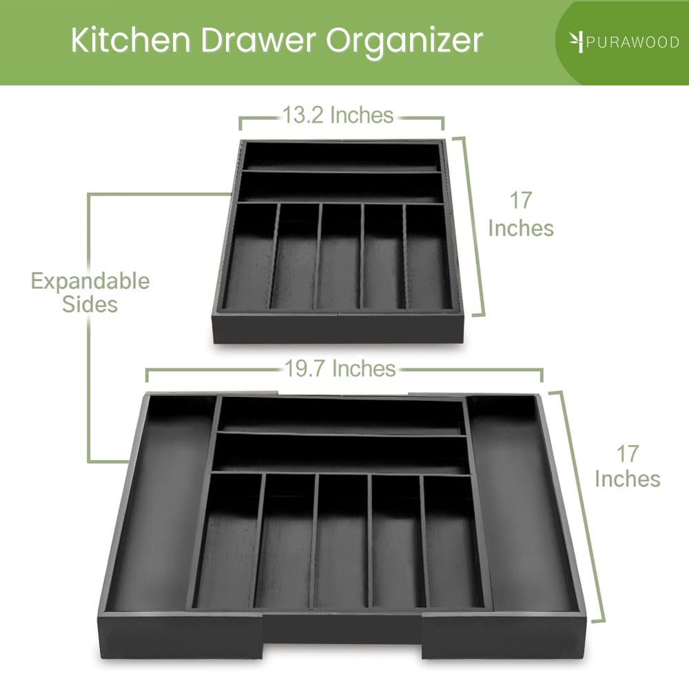 Purawood close-up of bamboo grain and divider quality for durable use