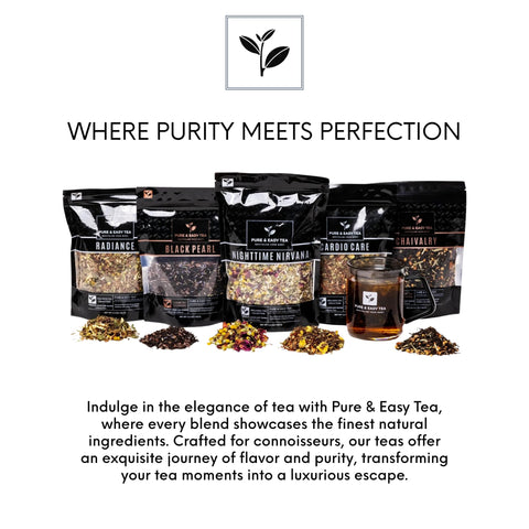 Pure And Easy Tea bottom detail displaying glass thickness for durability and heat resistance