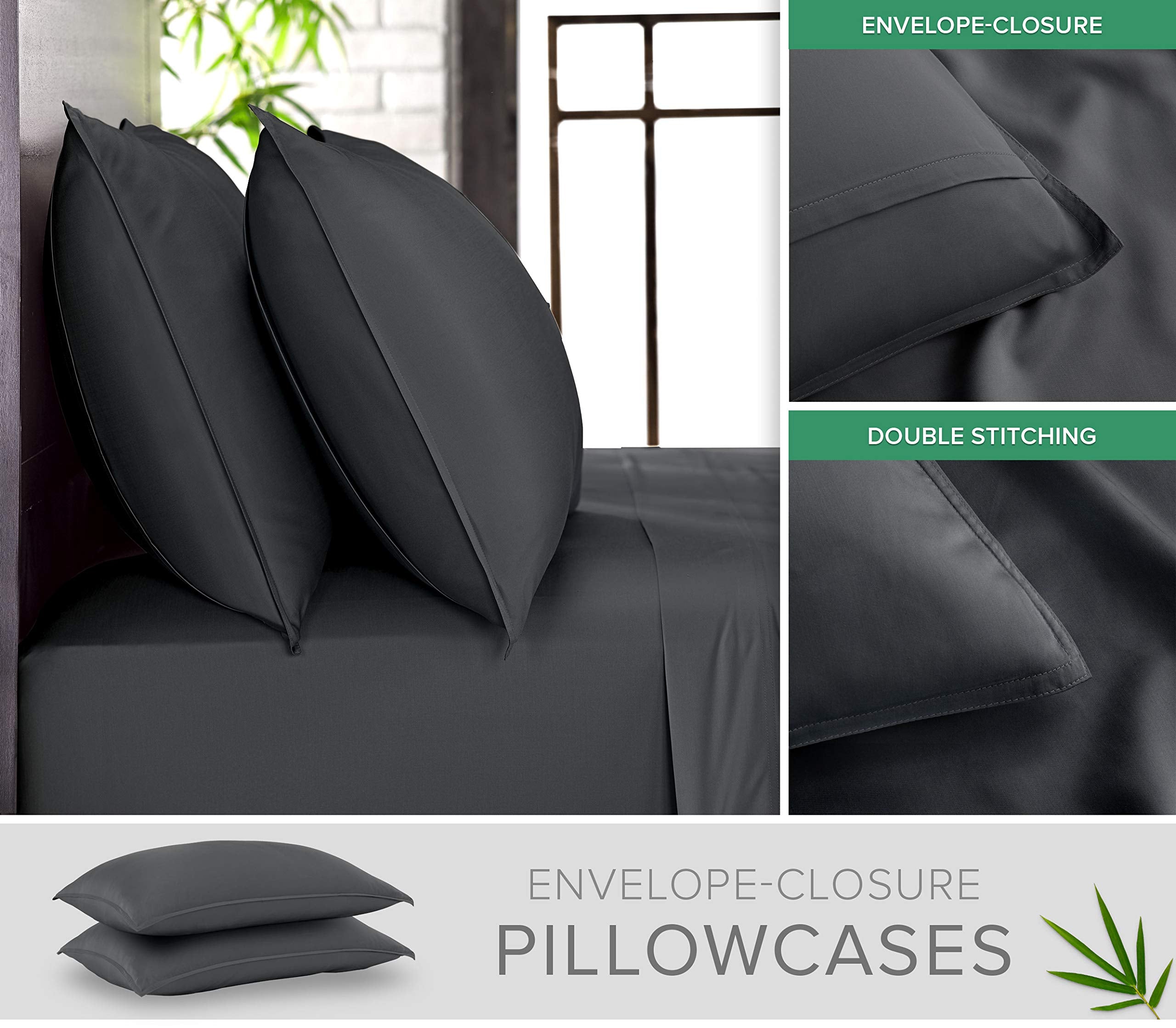 Pure Bamboo deep fitted pocket detail showing secure mattress fit