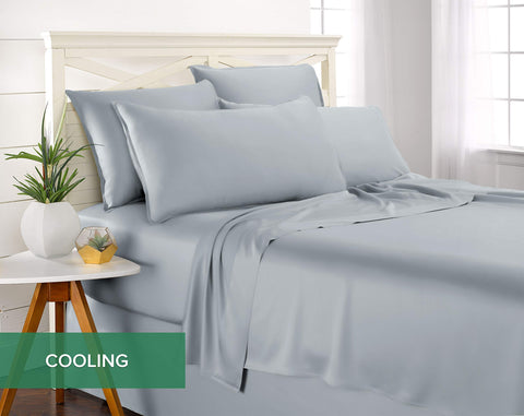 Pure Bamboo envelope pillowcase overlap showing neat closure benefit
