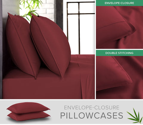 Pure Bamboo fitted sheet pocket detail, demonstrates snug fit for mattress