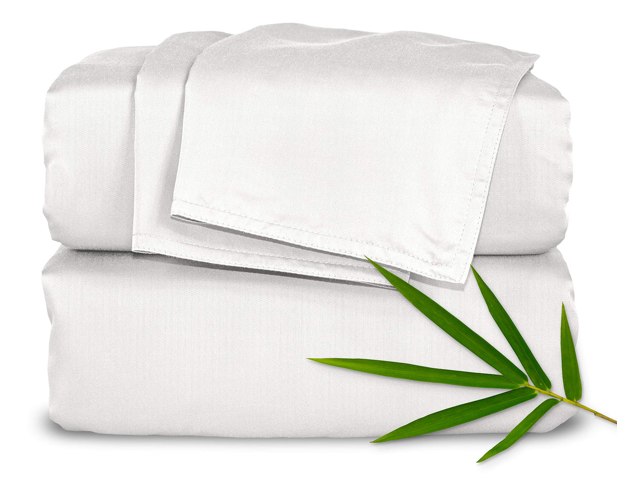 Pure Bamboo front packaging showing Twin XL set and benefits