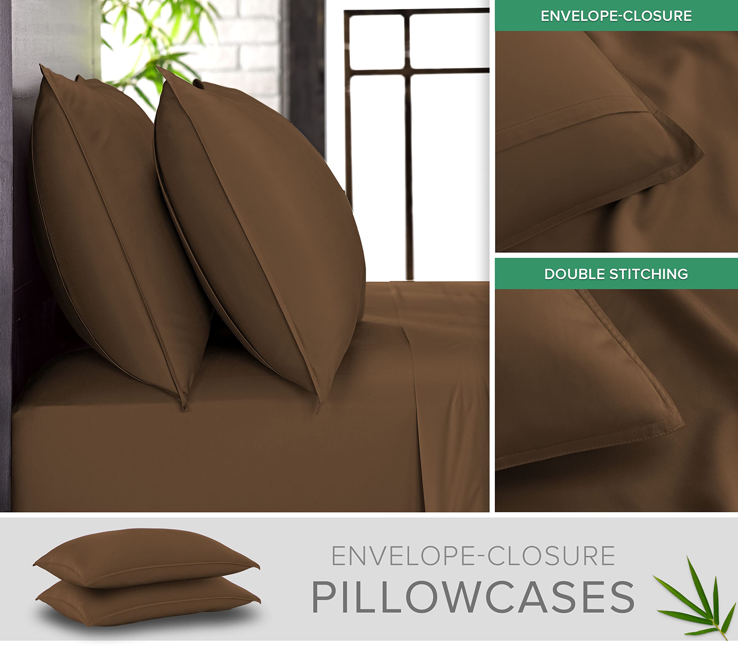 Pure Bamboo fitted pocket detail demonstrating deep pockets for secure fit