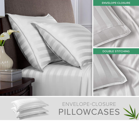 Pure Bamboo sateen weave close-up showing silky texture and breathability