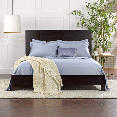 Pure Bamboo fitted sheet on Twin XL mattress showing perfect fit benefit