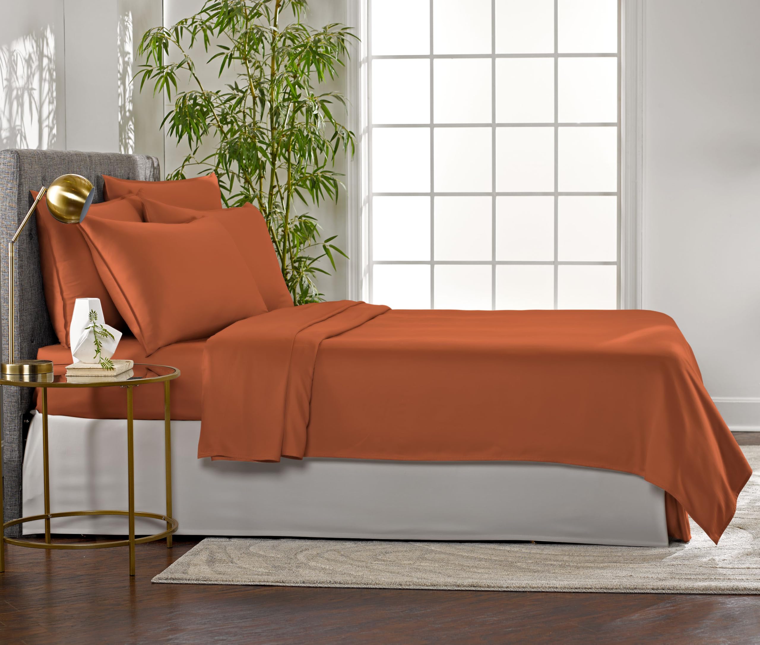 Pure Bamboo envelope-style pillowcase overlap closure for secure fit and neat look