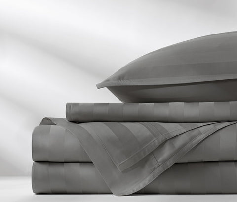 Pure Bamboo pillowcase envelope closure closeup for neat, secure pillows
