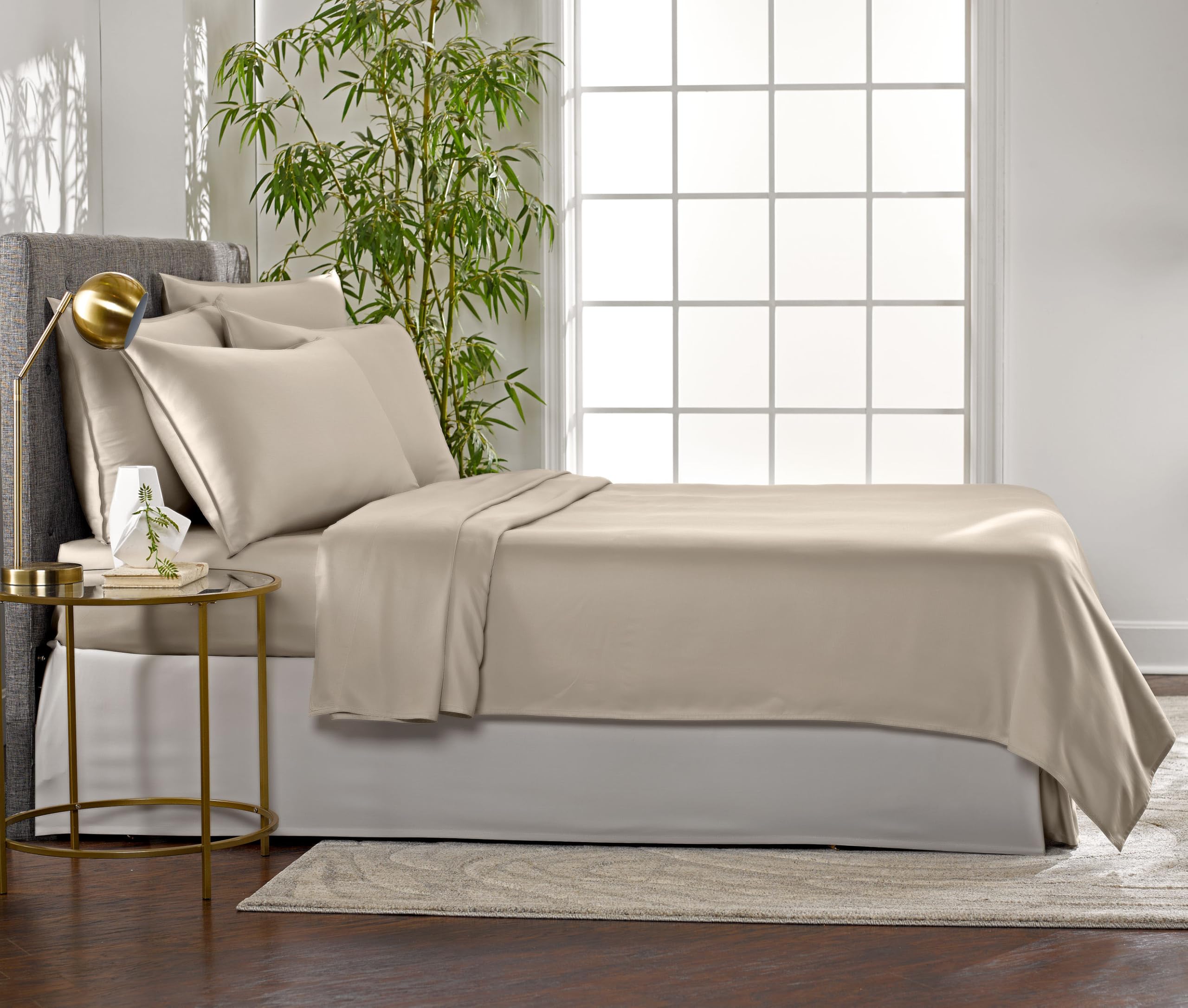 Pure Bamboo envelope-style pillowcase closure view showing neat finish and durable seams