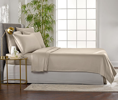 Pure Bamboo envelope-style pillowcase closure view showing neat finish and durable seams