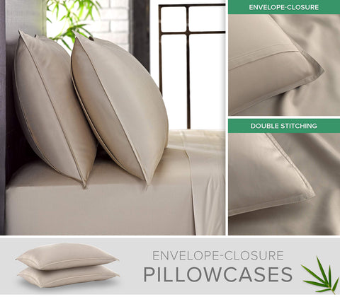 Pure Bamboo close-up of sateen weave highlighting silky texture and breathability