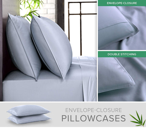 Pure Bamboo sateen weave close-up highlighting silky smooth comfort