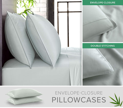 Pure Bamboo sateen weave close-up revealing silky texture and enhanced comfort