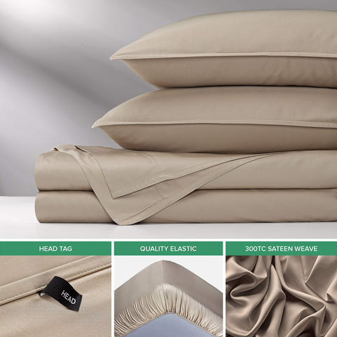 Pure Bamboo sheets styled on queen mattress illustrating breathable night comfort