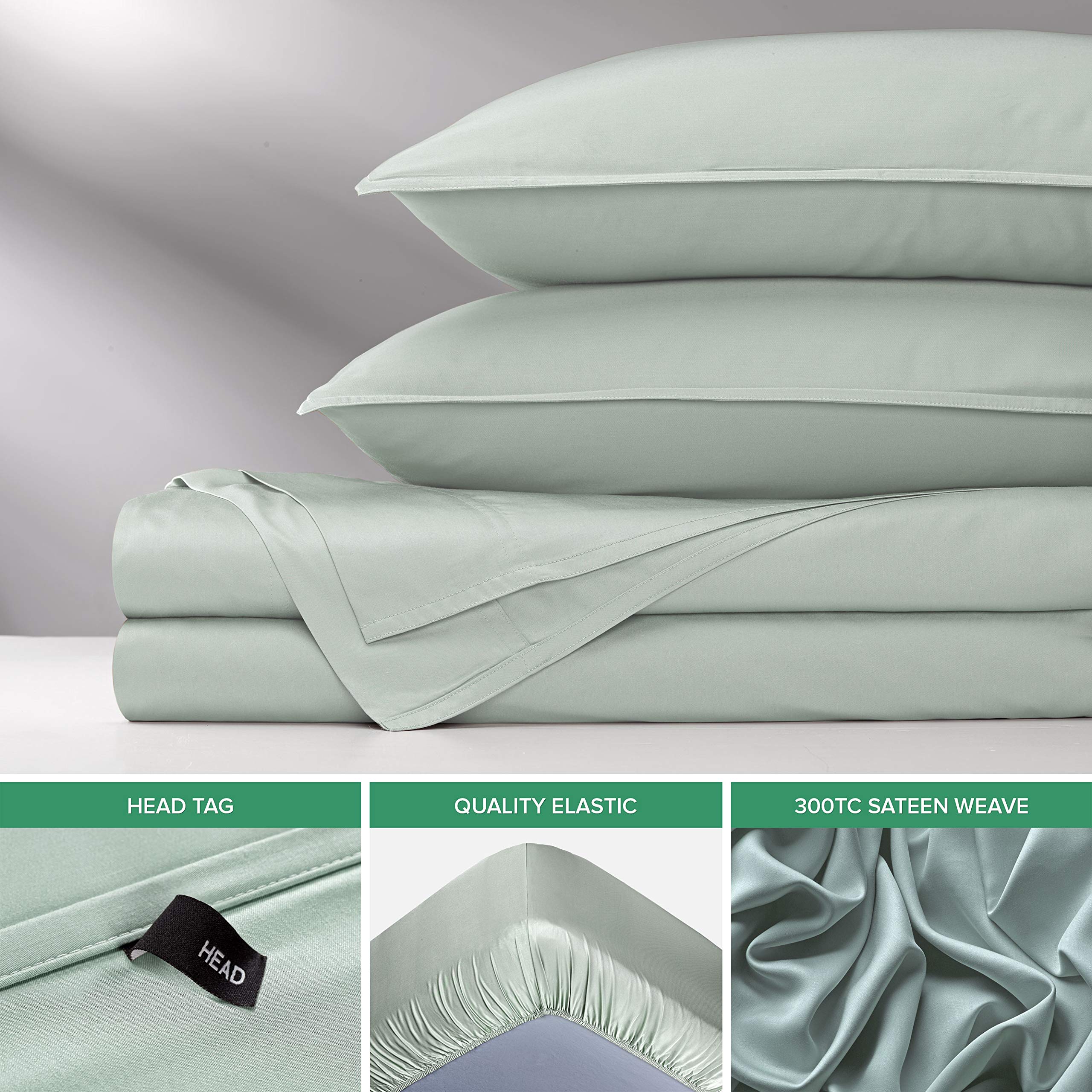 Pure Bamboo fitted sheet on 16-inch mattress showing deep-pocket compatibility