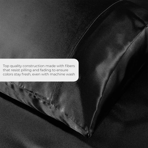 Pure Bedding deep-pocket fitted sheet elastic detail ensuring secure fit