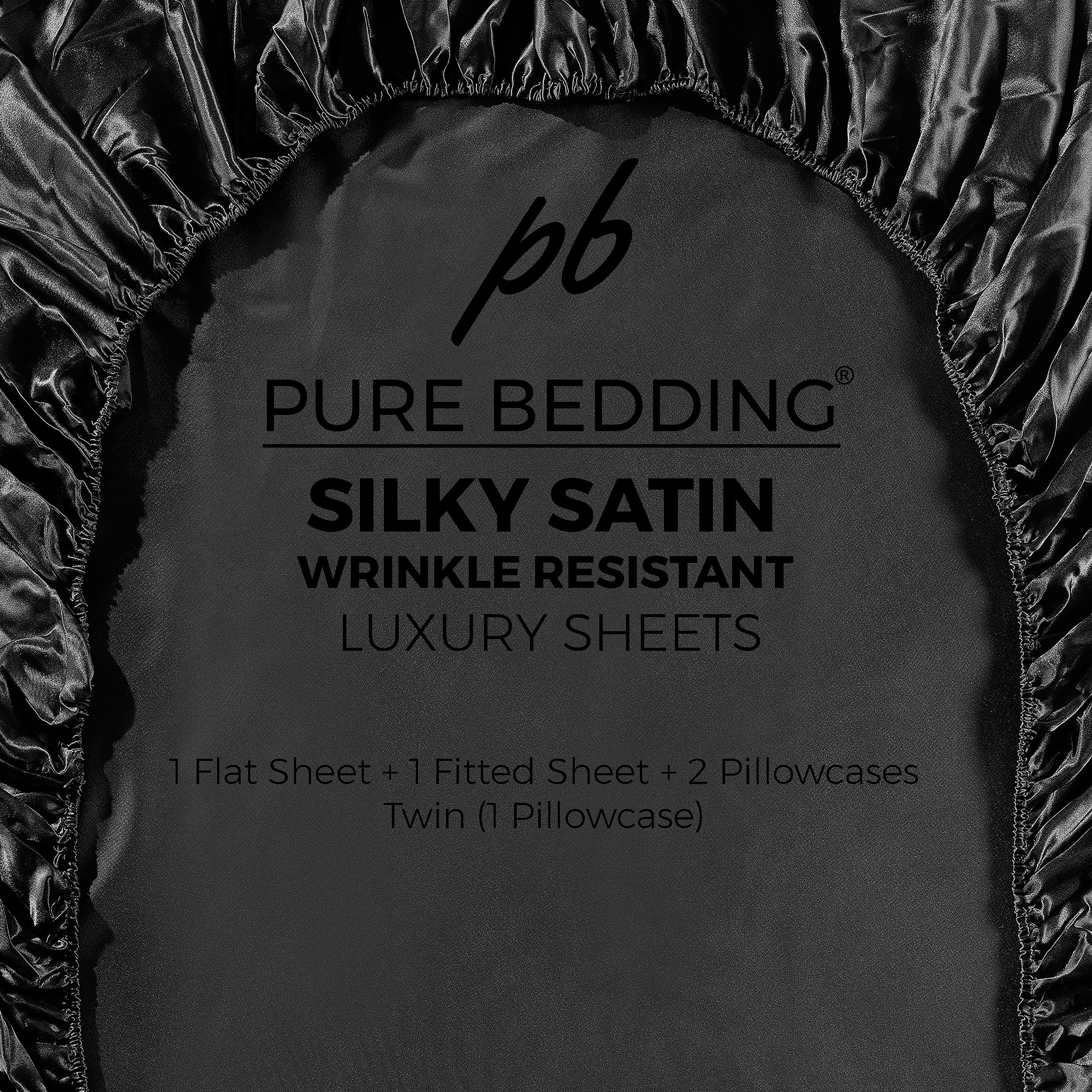 Pure Bedding made bed in a styled bedroom highlighting luxurious look